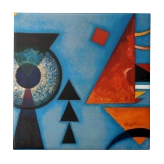 Kandinsky Soft Hard Abstract Tile (Front)