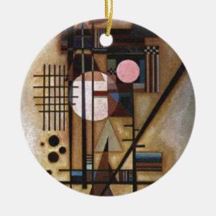 Kandinsky Softened Construction Ceramic Tree Decoration