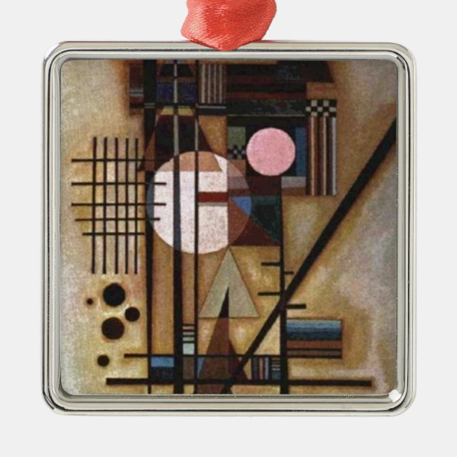 Kandinsky Softened Construction Metal Tree Decoration (Front)