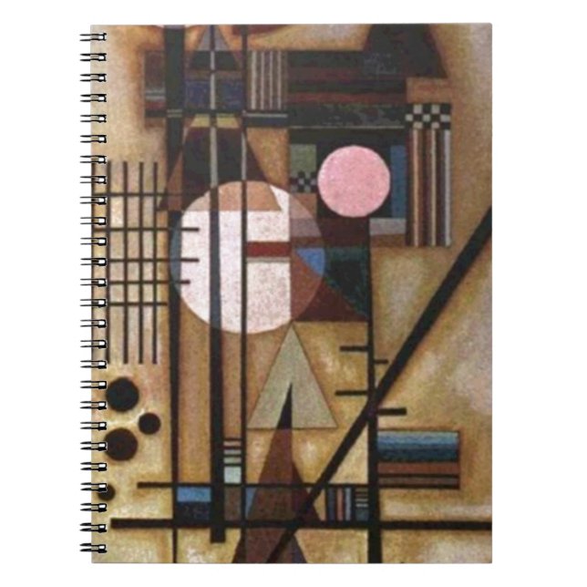 Kandinsky Softened Construction Spiral Notebook (Front)