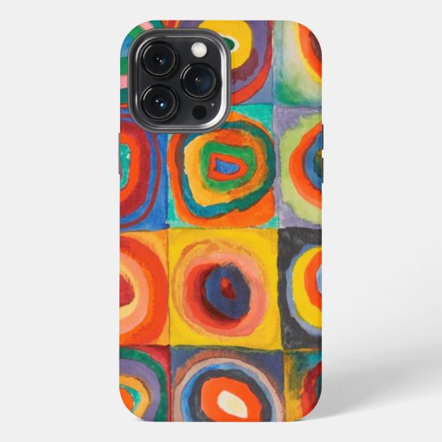 Kandinsky Square Circle iPhone Case (Back)