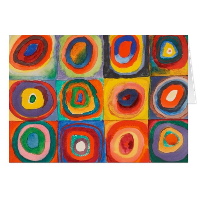 Kandinsky Squares Concentric Circles (Front Horizontal)
