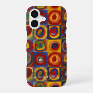 Kandinsky Squares Concentric Circles Abstract Art iPhone 16 Case