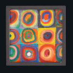 Kandinsky Squares Concentric Circles Keepsake Box<br><div class="desc">Squares with Concentric Circles Canvas Painting by Wassily Kandinsky</div>