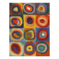 Kandinsky Squares Concentric Circles