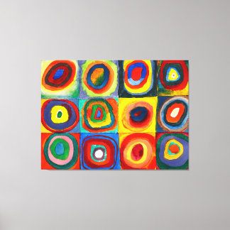 KANDINSKY - Squares with Concentric Circles (1913) Canvas Print