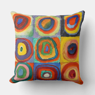 Kandinsky - Squares with Concentric Circles Cushion