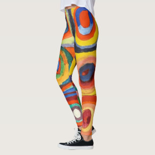 Kandinsky - Squares with Concentric Circles Leggings