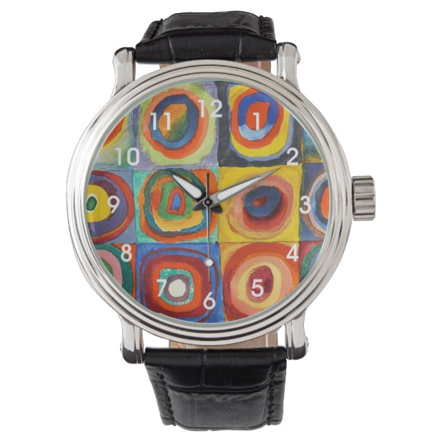 Kandinsky - Squares with Concentric Circles Watch (Front)