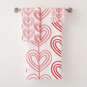 Kandinsky Staggered Valentine’s  Bath Towel Set