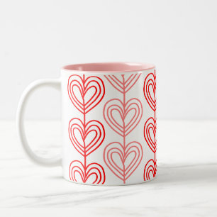 Kandinsky Staggered Valentine’s Two-Tone Coffee Mug