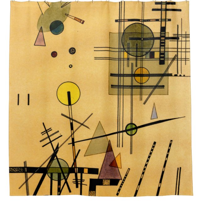 Kandinsky - Strings Shower Curtain (Front)