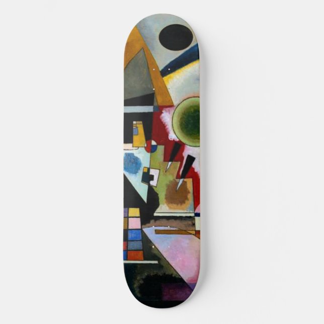Kandinsky - Swinging, famous painting, Skateboard (Front)