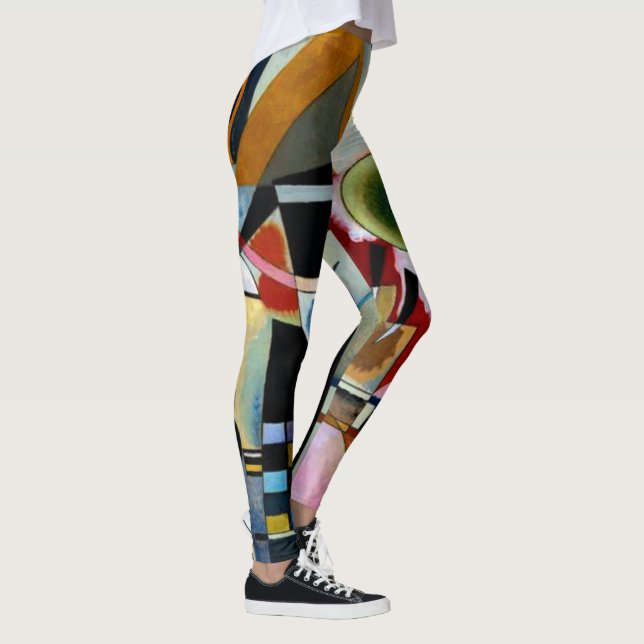 Kandinsky - Swinging, popular painting Leggings (Right)