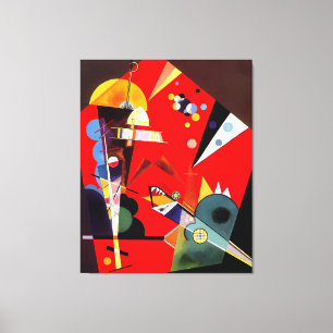 KANDINSKY - TENSION IN RED - 1926 - Bauhaus - Canvas Print
