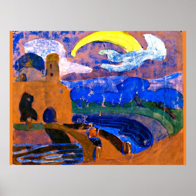 Kandinsky - The Comet, colourful abstract painting Poster (Front)