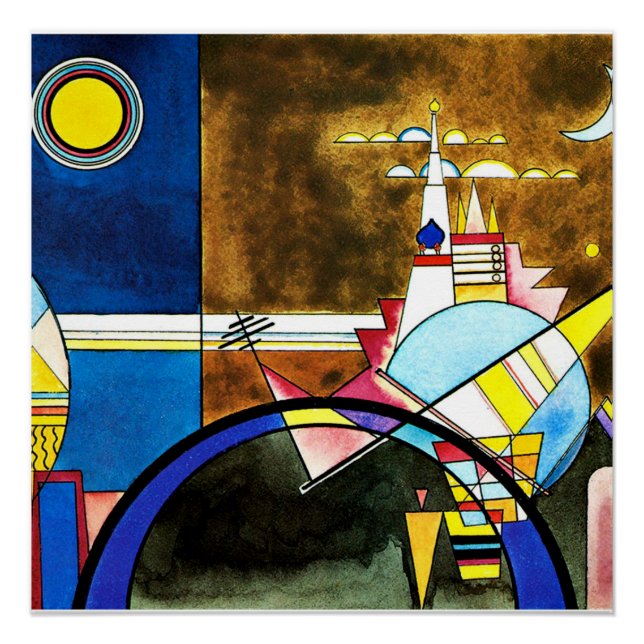 Kandinsky - The Great Gate of Kiev, abstract art Poster (Front)