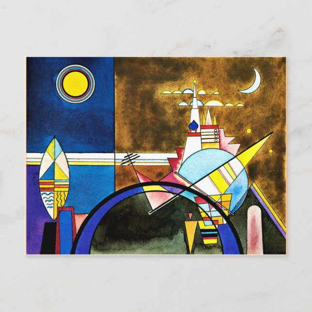 Kandinsky - The Great Gate of Kiev Postcard (Front)