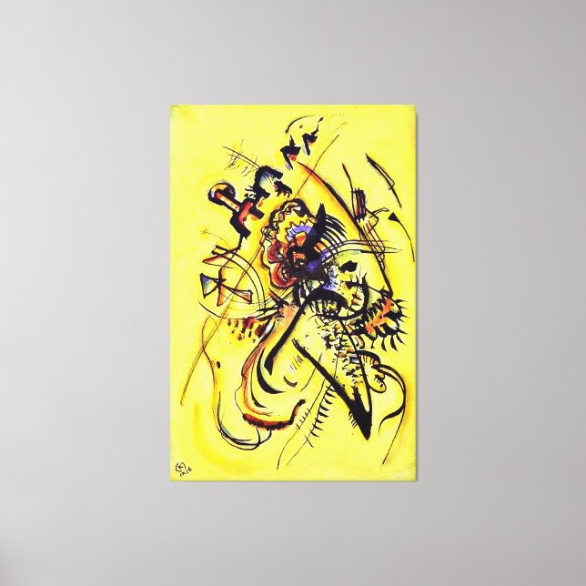 Kandinsky - The Unknown Voice, abstract art Canvas Print (Front)