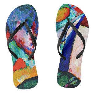 Kandinsky - The Waterfall, colourful artwork, Jandals