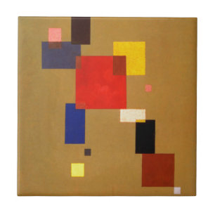 Kandinsky Thirteen Rectangles Abstract Painting Tile