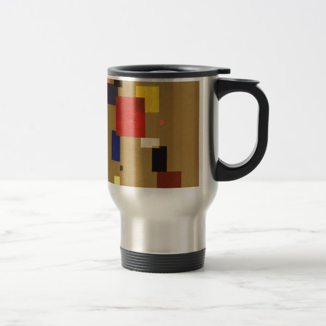Kandinsky Thirteen Rectangles Abstract Painting Travel Mug (Right)