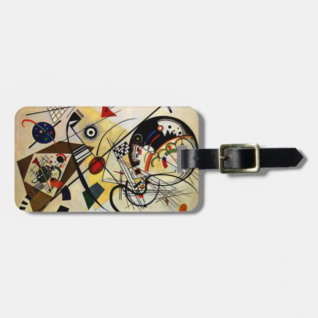 Kandinsky - Transverse Line Luggage Tag (Front Horizontal)