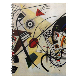 Kandinsky Transverse Unbroken Line Spiral Notebook