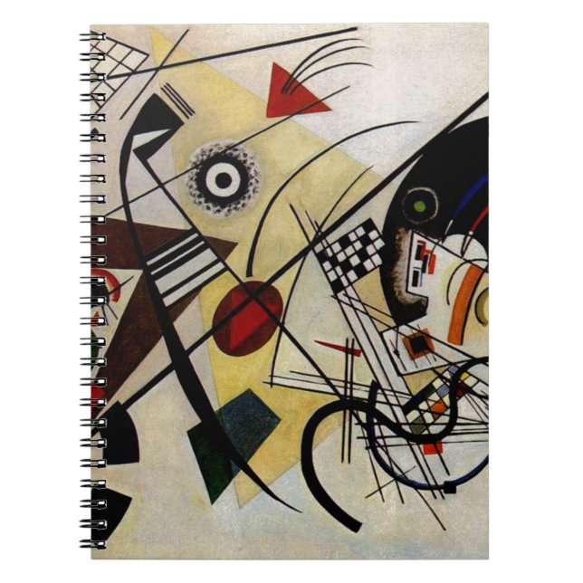 Kandinsky Transverse Unbroken Line Spiral Notebook (Front)