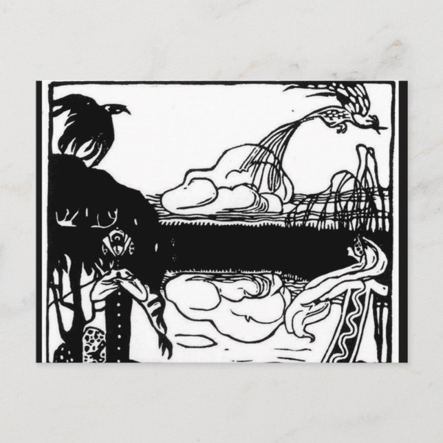 Kandinsky - Two Birds Postcard (Front)