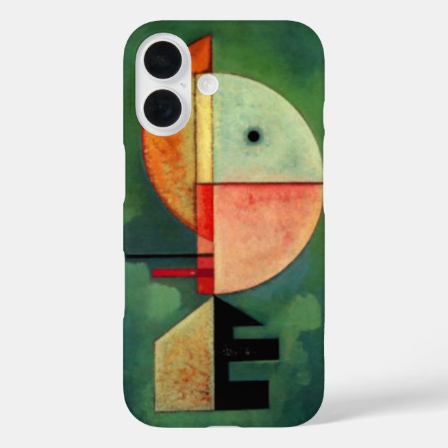 Kandinsky Upward Abstract Painting Green Case-Mate iPhone Case (Back)