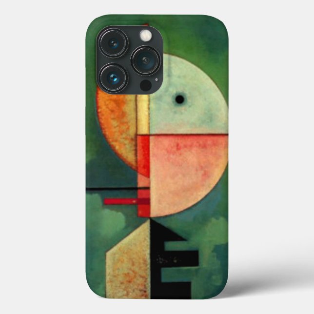 Kandinsky Upward Abstract Painting Green Case-Mate iPhone Case (Back)
