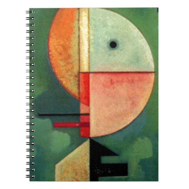 Kandinsky Upward Abstract Painting Spiral Notebook (Front)