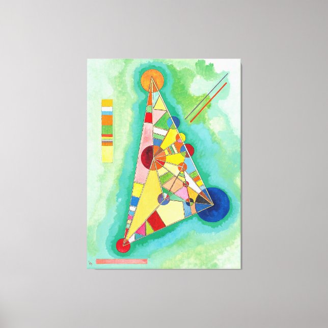 KANDINSKY - VARIEGATION IN THE TRIANGLE - 1927 -  CANVAS PRINT (Front)