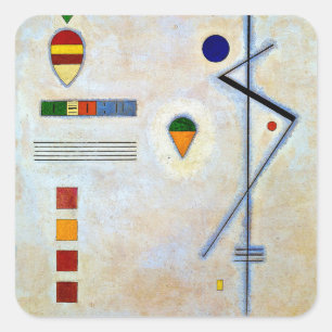 Kandinsky - Von-Zu, famous abstract artwork  Square Sticker
