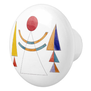 Kandinsky, Watercolor, Sketch Gate of Kiev Ceramic Knob
