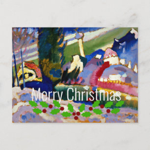 Kandinsky-Winter Landscape with Church, Christmas Postcard