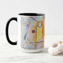 Kandinsky Yellow Red Blue Abstract Magic Mug