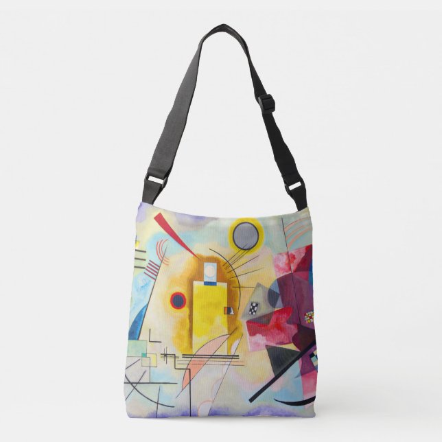Kandinsky Yellow-Red-Blue Crossbody Bag (Front)