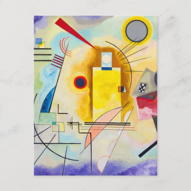Kandinsky Yellow-Red-Blue Enclosure Card (Front)
