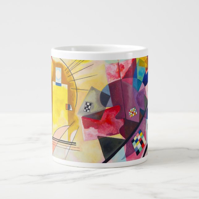 Kandinsky Yellow-Red-Blue Large Coffee Mug (Front)