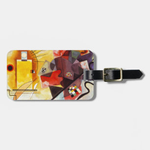 Kandinsky Yellow Red Blue Luggage Tag