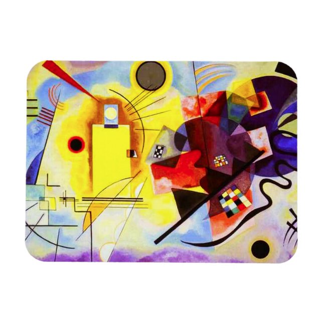 Kandinsky Yellow Red Blue Magnet (Horizontal)