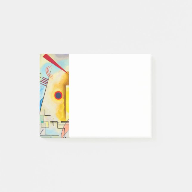 Kandinsky Yellow-Red-Blue Post-it Notes (Front)