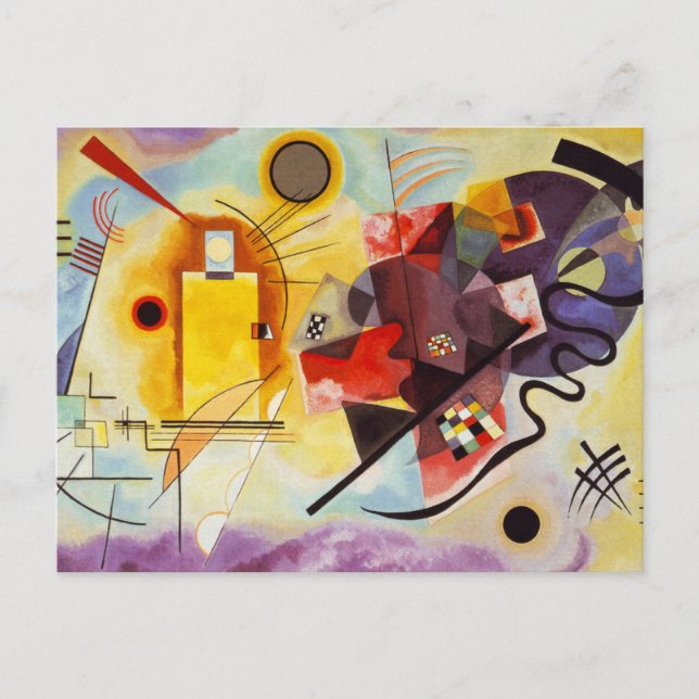 Kandinsky Yellow Red Blue Postcard (Front)
