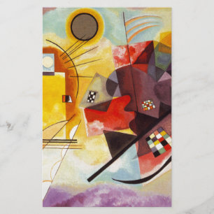 Kandinsky Yellow Red Blue Stationery
