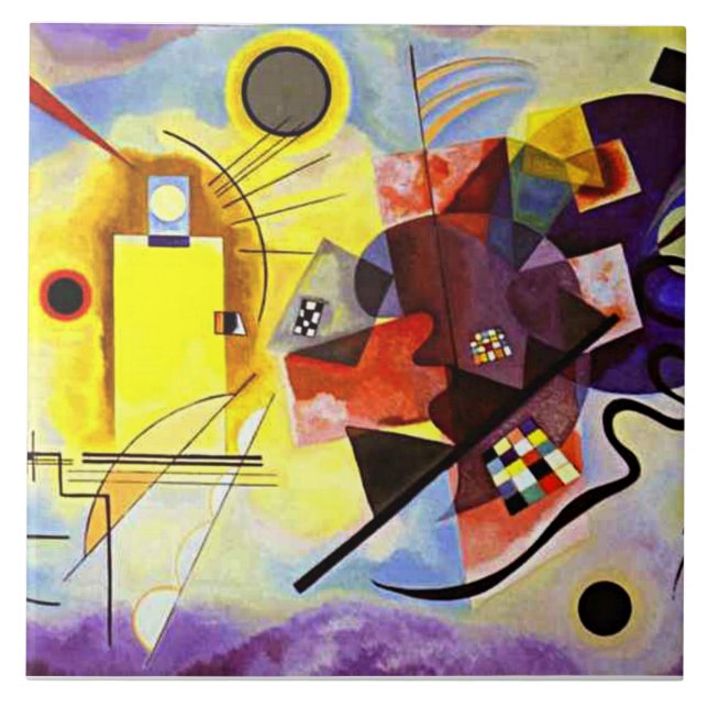 Kandinsky - Yellow-Red-Blue Tile (Front)