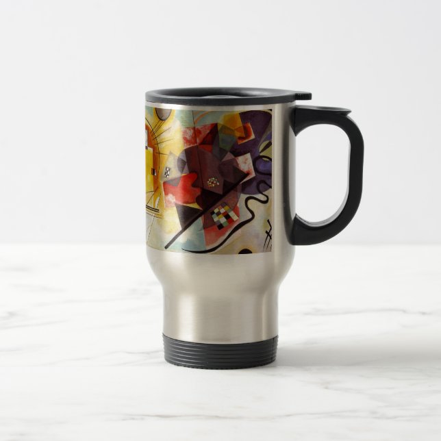 Kandinsky Yellow Red Blue Travel Mug (Right)