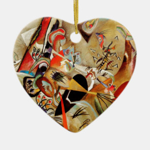 Kandinsky's Abstract Composition Ceramic Tree Decoration