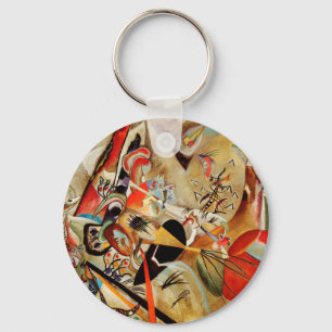 Kandinsky's Abstract Composition Key Ring